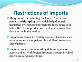 Import Relaxation Trade and Investment Policies | PPT