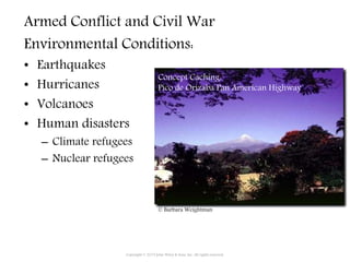 Armed Conflict and Civil War
Environmental Conditions:
• Earthquakes
• Hurricanes
• Volcanoes
• Human disasters
– Climate refugees
– Nuclear refugees
Concept Caching:
Mount Vesuvius
Copyright © 2015 John Wiley & Sons, Inc. All rights reserved.
Concept Caching:
Pico de Orizaba Pan American Highway
© Barbara Weightman
 
