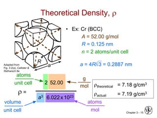 Chapter 3 - crystal structure and solid state physics | PPT