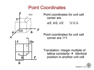 Chapter 3 - crystal structure and solid state physics | PPT