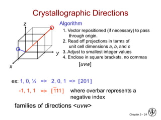Chapter 3 - crystal structure and solid state physics | PPT