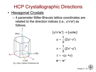 Chapter 3 - crystal structure and solid state physics | PPT