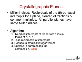 Chapter 3 - crystal structure and solid state physics | PPT