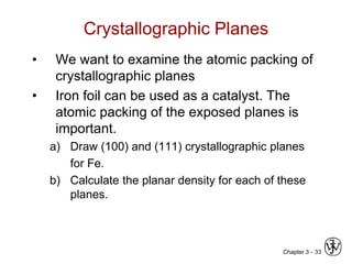 Chapter 3 - crystal structure and solid state physics | PPT