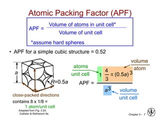 Chapter 3 - crystal structure and solid state physics | PPT