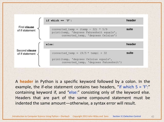 Control structures in Python programming | PPT