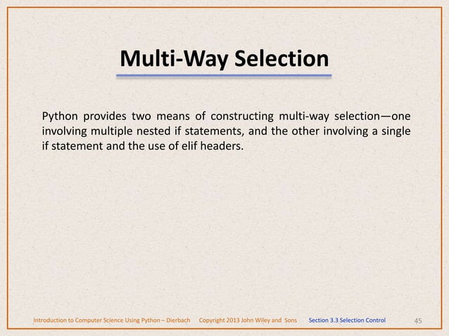 Control structures in Python programming | PPT