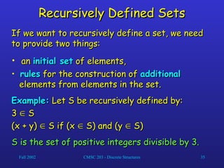 Recursive Offset Sequences, mathematical induction and recursion | PPT