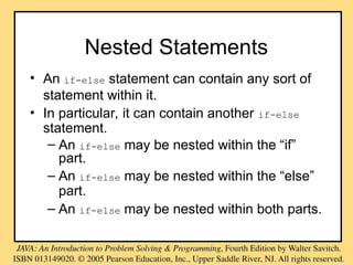 Contains Statement Example Flow of control, statements, and examples | PPT