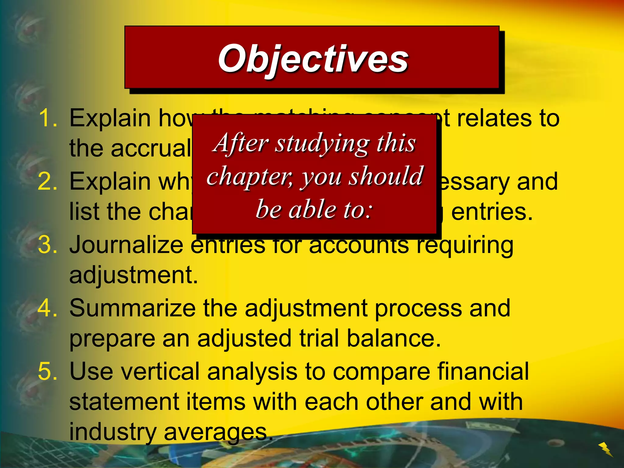 Principal accounting - Ch03 matching concept and adjusting process | PPTX