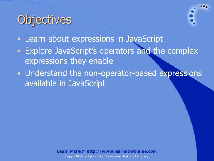  javascript operators and expressions 