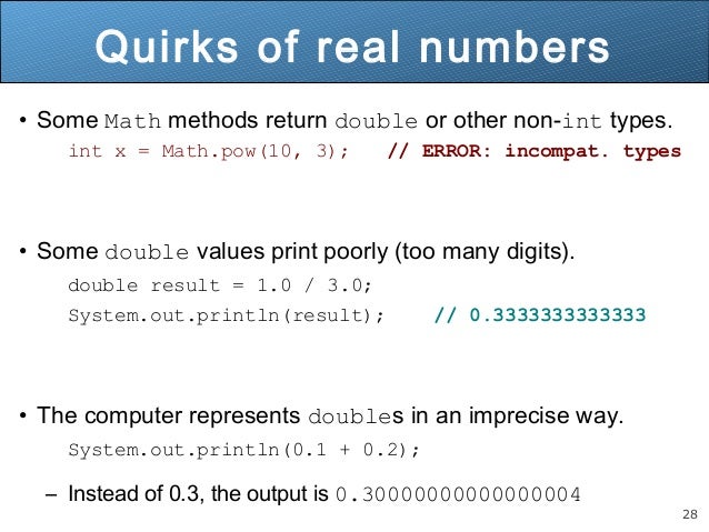 Parameters