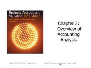 Chapter 3:  Overview of Accounting  Analysis  