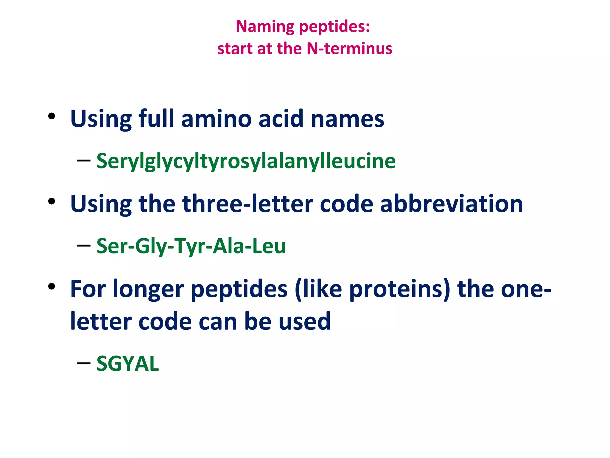 lehninger(sixth edition) Ch 03: Amino acids, peptides and proteins | PPT