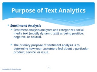 Comprehensive Guide to Social Media Text Analytics and Mining ...