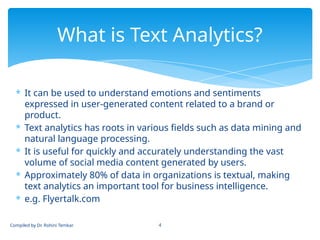 Comprehensive Guide to Social Media Text Analytics and Mining ...