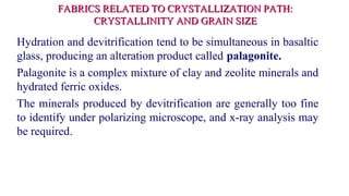 Devitrification Texture Ch 03 igneous textures | PPT