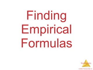 Finding Empirical Formulas 