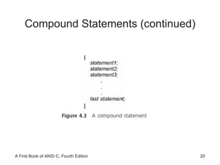 Compound Statements (continued) 