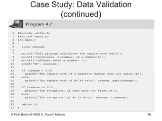 Case Study: Data Validation (continued) 