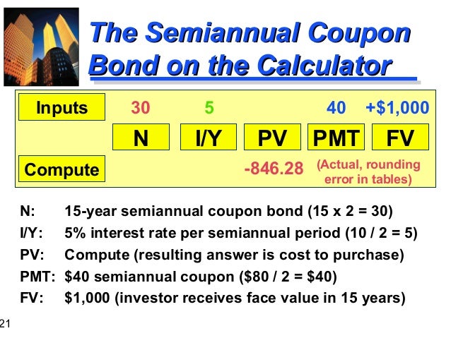 semiannual bond calculator