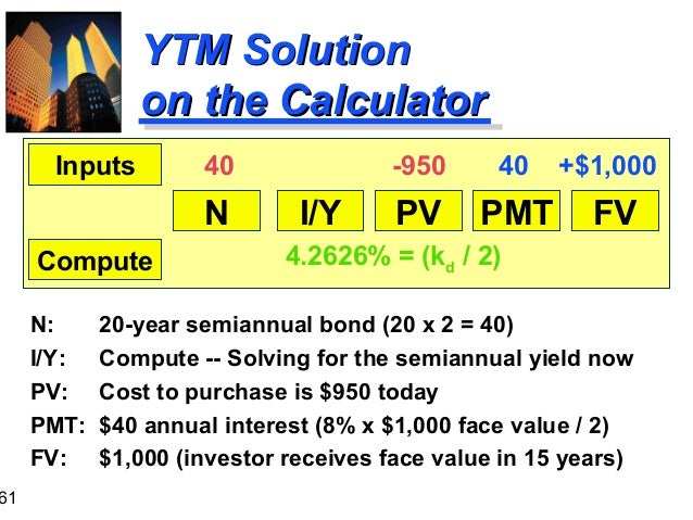 semiannual bond calculator