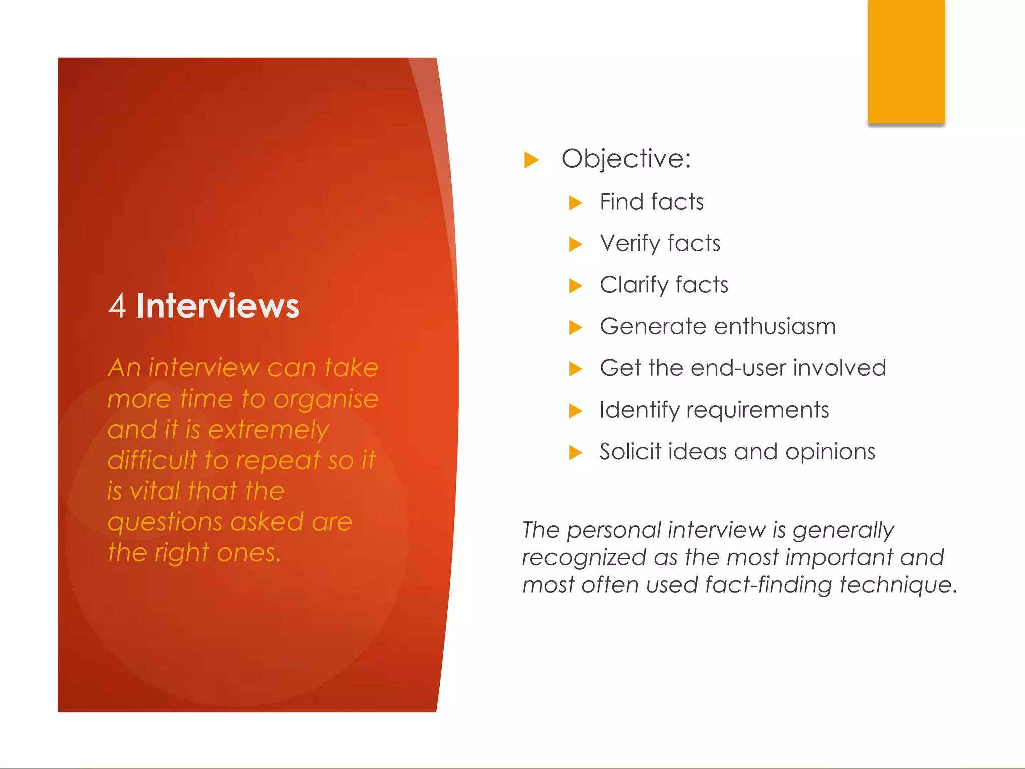 System Analysis Fact Finding Methods | PPTX