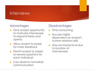 System Analysis Fact Finding Methods | PPTX