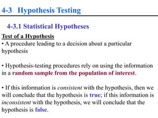 Hypothesis testing | PPT
