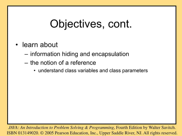 Explain Classes and methods in java (ch04).ppt | Programming Languages ...