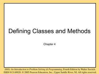 Explain Classes and methods in java (ch04).ppt