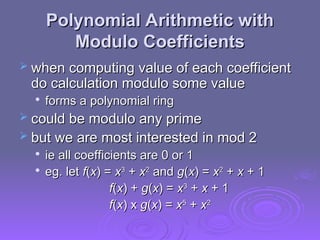 Modulo Computation ch04_crypotography_william_stallings slides | PPT