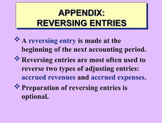 Reverse Entry PPT chapter 04 kieso principle accounting | PPT