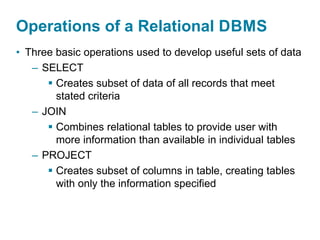 Foundations of Business Intelligence: Databases and Information ...
