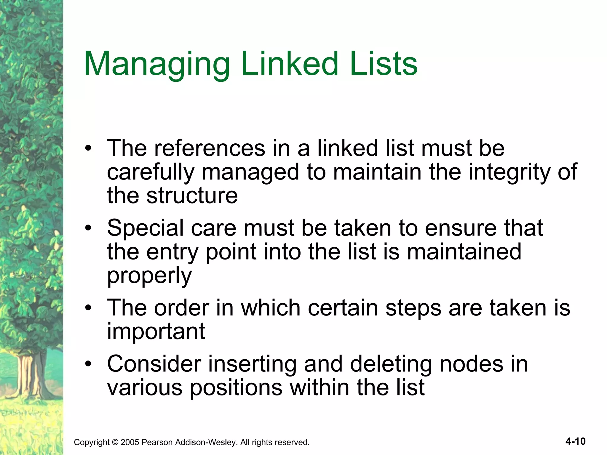 Ch04 Linked List Structure | PPT