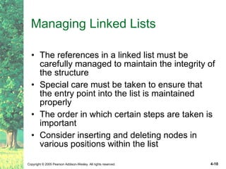 Ch04 Linked List Structure | PPT
