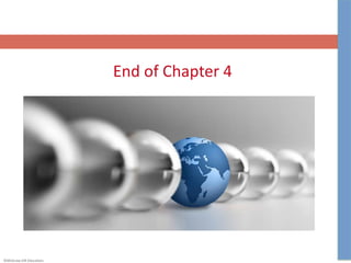 ©McGraw-Hill Education.
End of Chapter 4
 