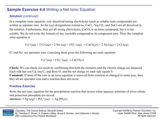 AP Chemistry Chapter 4 Sample Exercise | PPT