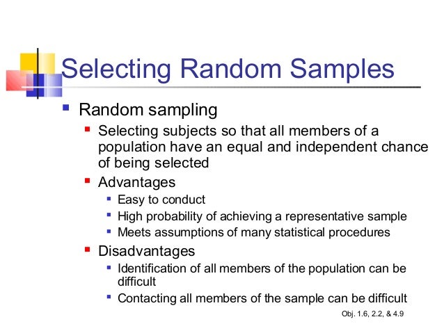 random sampling techniques random sampling techniques