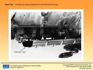 Figure 5-26   Windage tray attached between the crankshaft and the oil pan.  