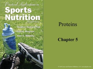 Proteins

Chapter 5
 