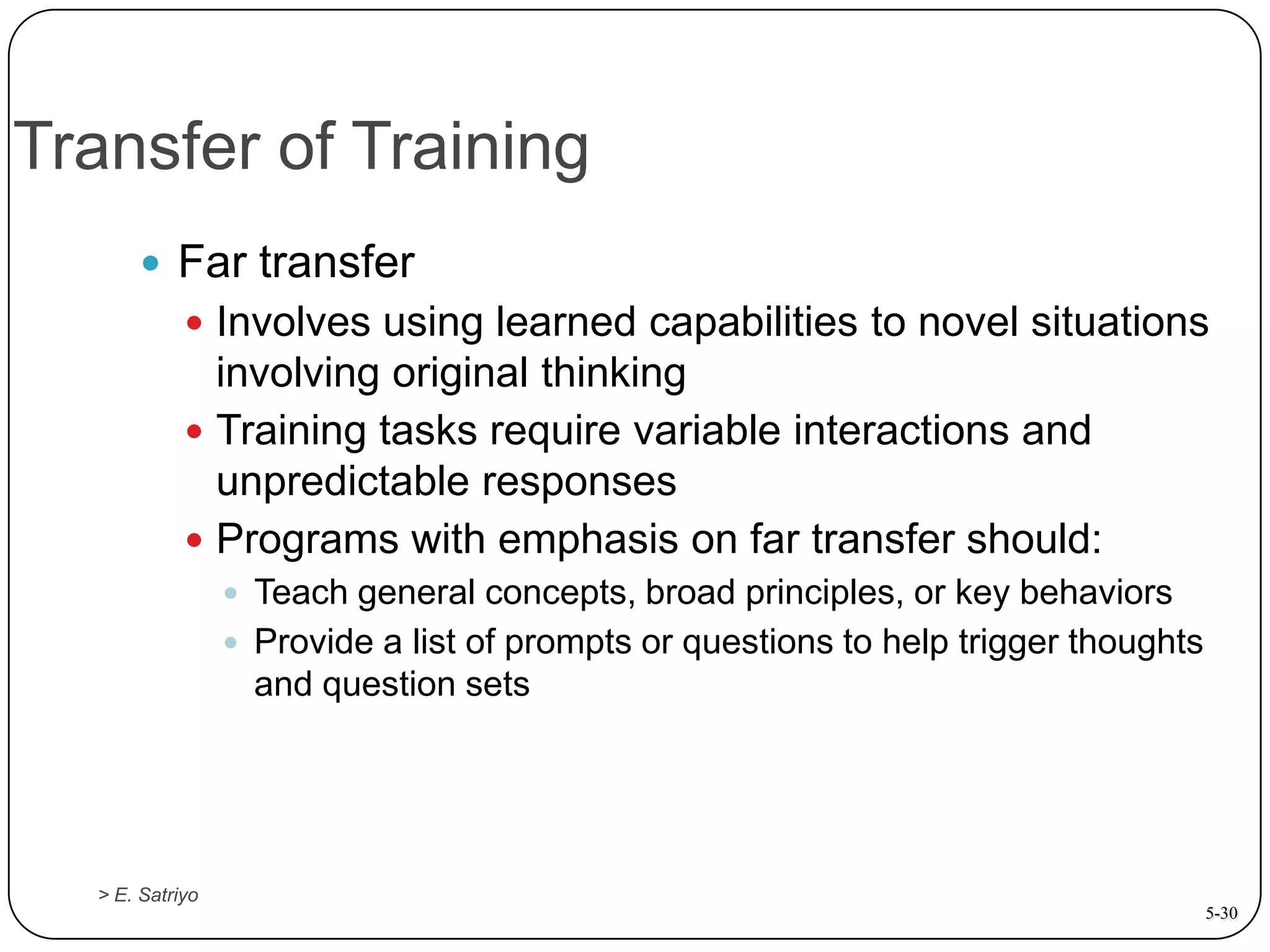 Employee Training & Development Ch 05 | PPTX