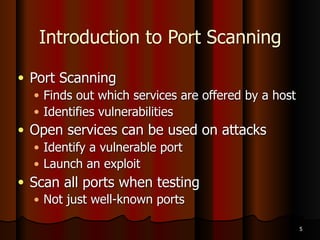 Port Scanning Techniques: An Introduction