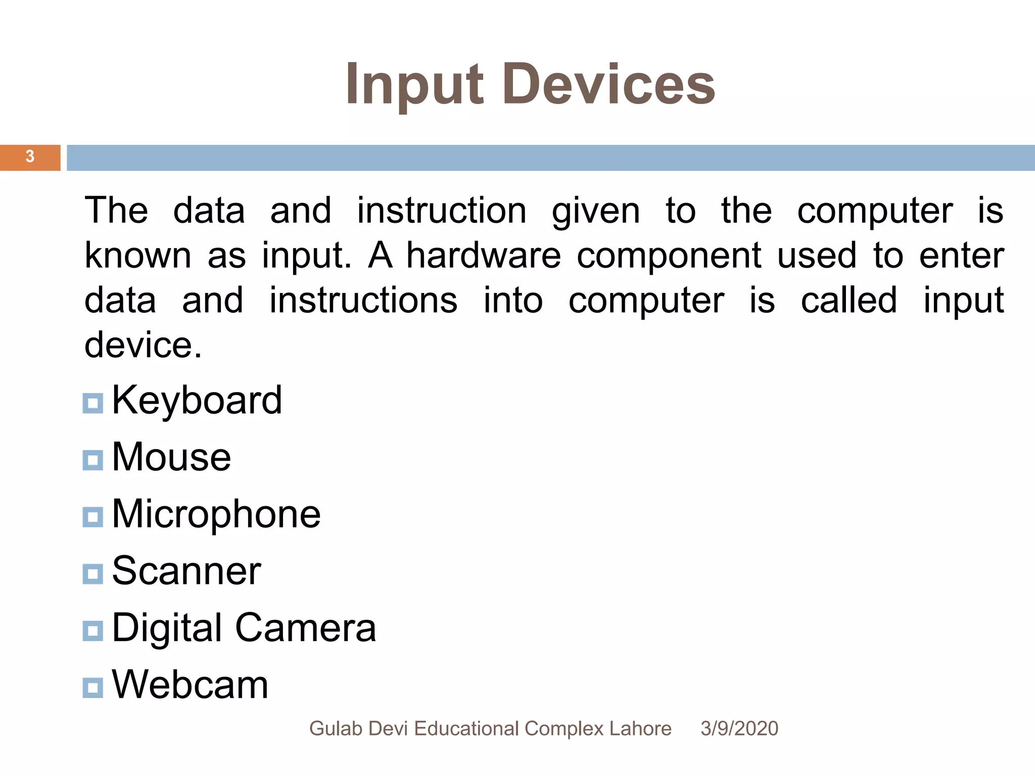 Ch # 05 input and output devices in computer | PPT