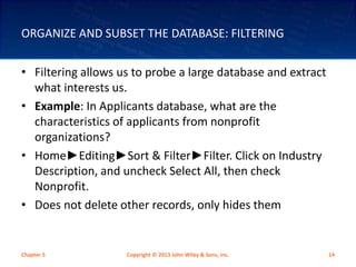CHAPTER 5- DATA EXPLORATION AND VALIDATION | PPT