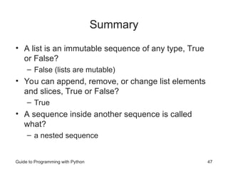 Python Lists and Dictonary. Data Structures | PPT