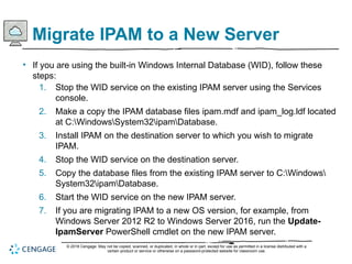 MCSA 70-741 - Chapter 5: Implementing IPAM | PPTX