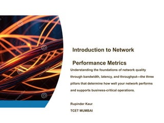 Introduction to Network Performance Metrics.pptx