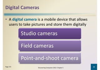 Computer Devices Digital Camera introduction to computer by shellay cashman .ppt