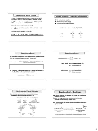 Specific Rotation Table stereochemistry | PDF